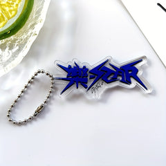 Acrylic Double sided Keychain Cartoon Key Chain For Travel