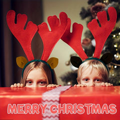 Christmas Deer Antlers Headband With Ears Reindeer Antlers Headband