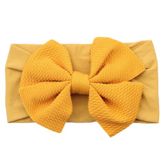 Elastic Bow Wide Brim Headband for Baby Girls