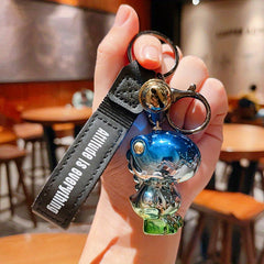 Cartoon Gradient Dinosaur Key Chain Bag Pendant For Men Women Boys Girls