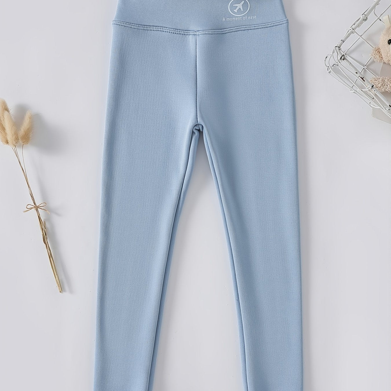 Girls Fleece Thermal Stretch Leggings for Winter
