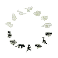 14pcs Dinosaur Luminous DIY Shoe Decorations Holiday Gift