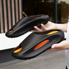 Women's Cutout House Slides Open Toe Thick Sole Slippers