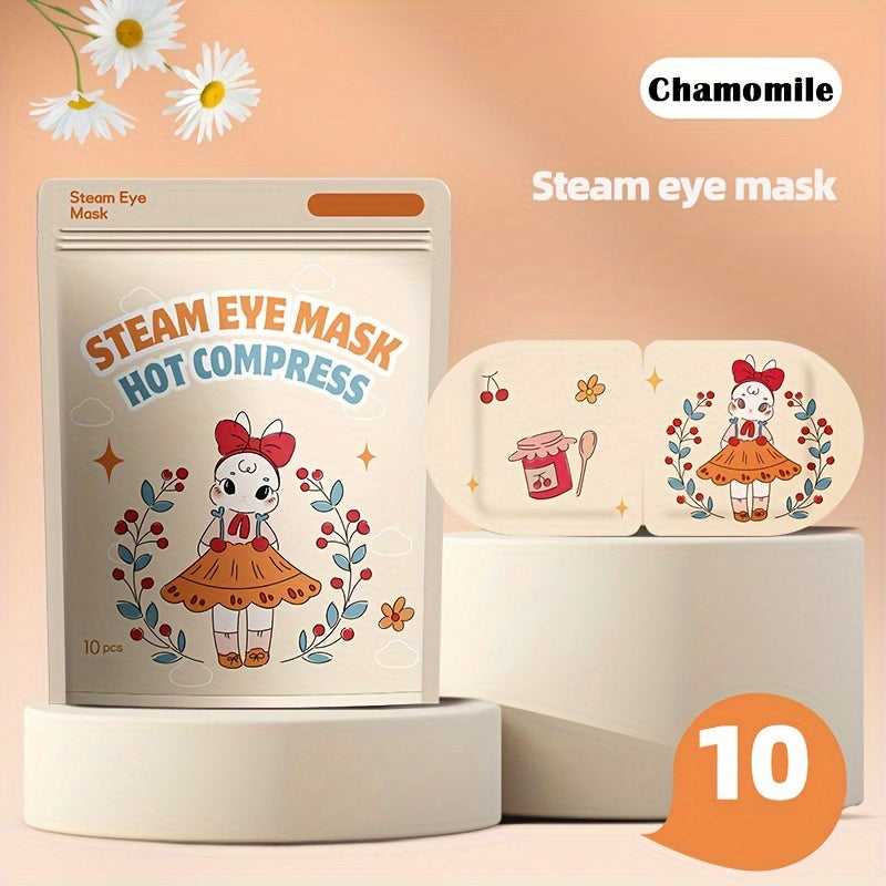 10 Steam Eye Masks Relieve Fatigue Heating Pad