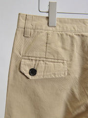 Men's Casual Trousers Streamer Buttons Decorative Pockets Business Pants