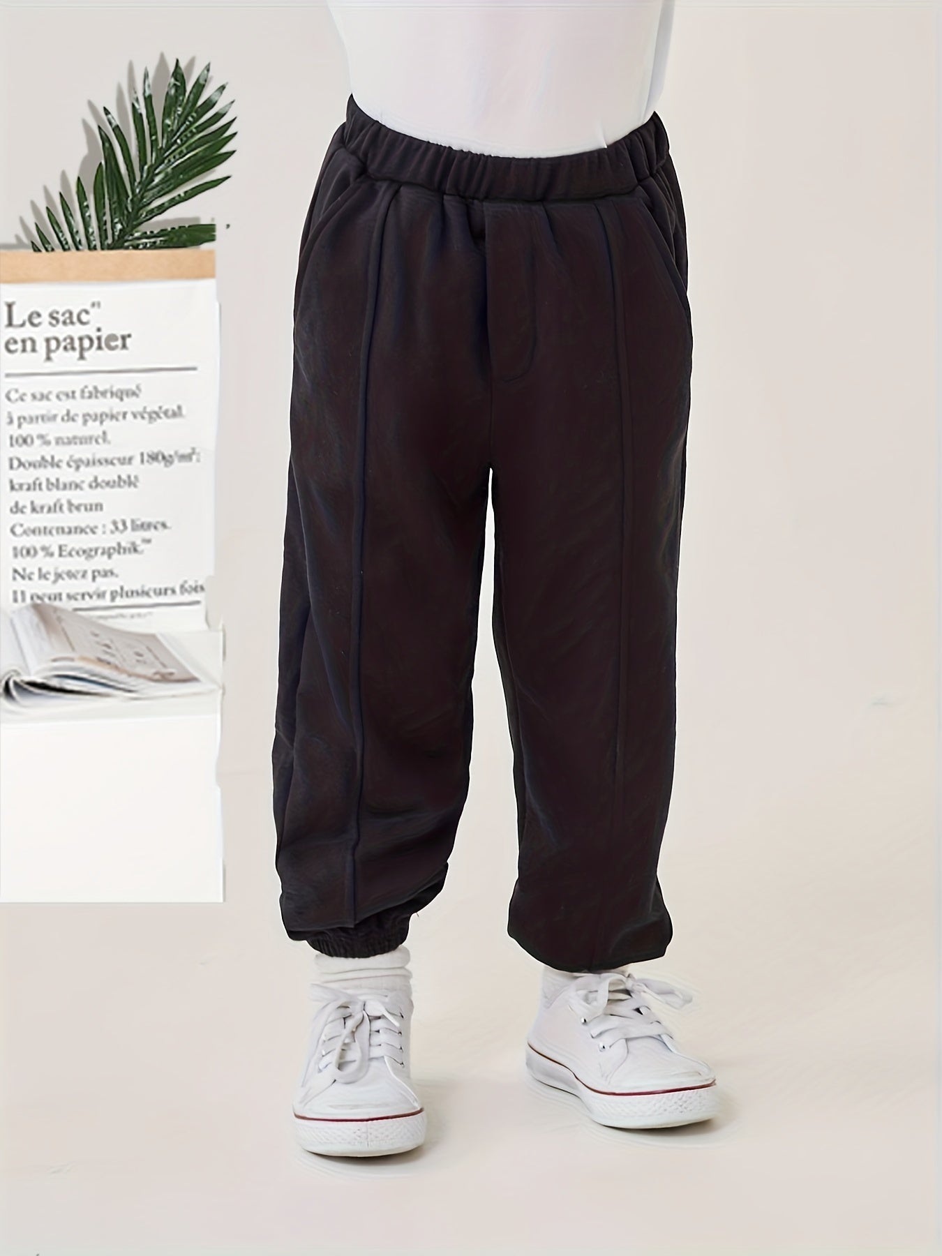 Boys Casual Elastic Waist Long Pants Spring Autumn Kids Clothing