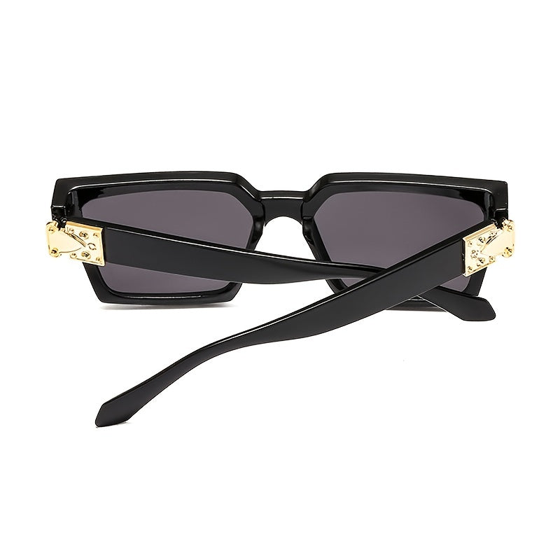 Vintage Square Sunglasses Women's Transparent Eyeglasses UV Protection