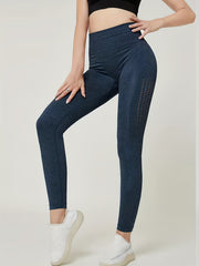 High Waist Butt Lift Solid Leggings Yoga Fitness Running Leggings