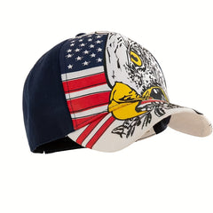 Flag Eagle Baseball Cap Unisex American Print Independence Patriotic Dad Hats