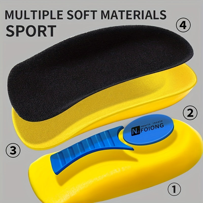 Sports Shock Absorption Insoles High Elastic Deodorant Comfortable