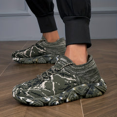 Men's Camo Knit Lightweight Casual Shoes