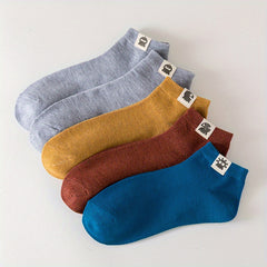 10 Pairs Fashionable Sweat-absorbing Ankle Socks for Spring and Autumn