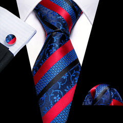 Barry Wang Golden Silk Paisley Tie Set