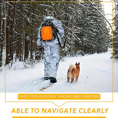 Orange Mesh Safety Panel w/ Reflective Strips - High Visibility Outdoors Safety