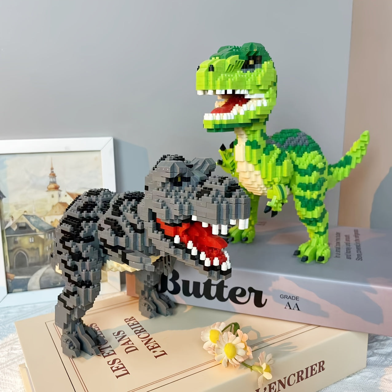 1599pcs Dinosaur Building Blocks 3D Puzzle for Relaxation and Development