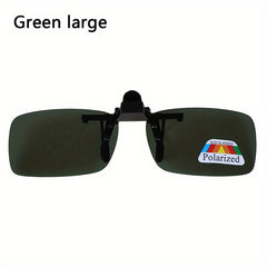 Men's Clip on Flip Up Polarized Sunglasses Night Vision Driving
