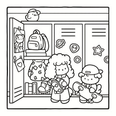 Cozy Eras Coloring Book for Kids Yoga Pose Scenes with Adorable Animals