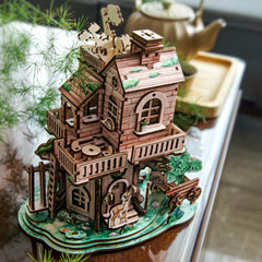 3D Wooden Puzzle DIY Treehouse Model House High Difficulty Building Blocks