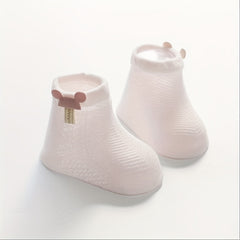 4Pairs Newborn Baby Socks Cotton Blend Comfy Boys Girls