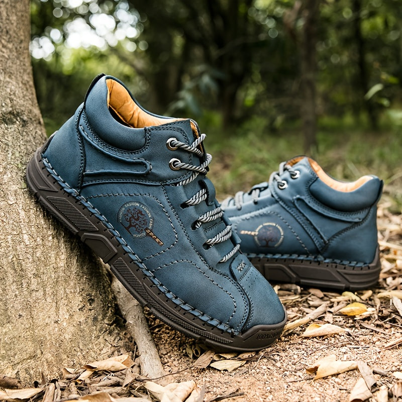 Men's Lace-up PU Boots for Outdoor Camping