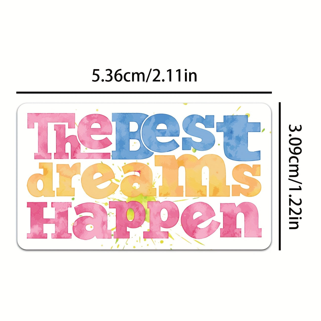 50pcs Inspirational Words Stickers Motivational Quote Vinyl Positive Sticker