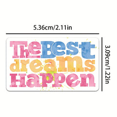 50pcs Inspirational Words Stickers Motivational Quote Vinyl Positive Sticker