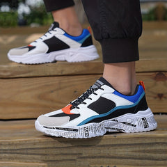 Men's Lace Up Sneakers Breathable Walking Shoes