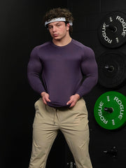 Men's Solid Crew Neck Active T-shirt For Summer
