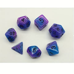 Faceted Luminous Resin Dice Set for Party Game Night