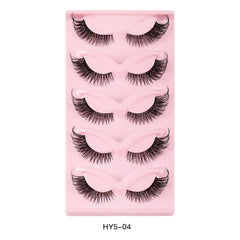 Cat Eye Lashes Natural Volume Thick Curly Manga Winged False Eyelashes