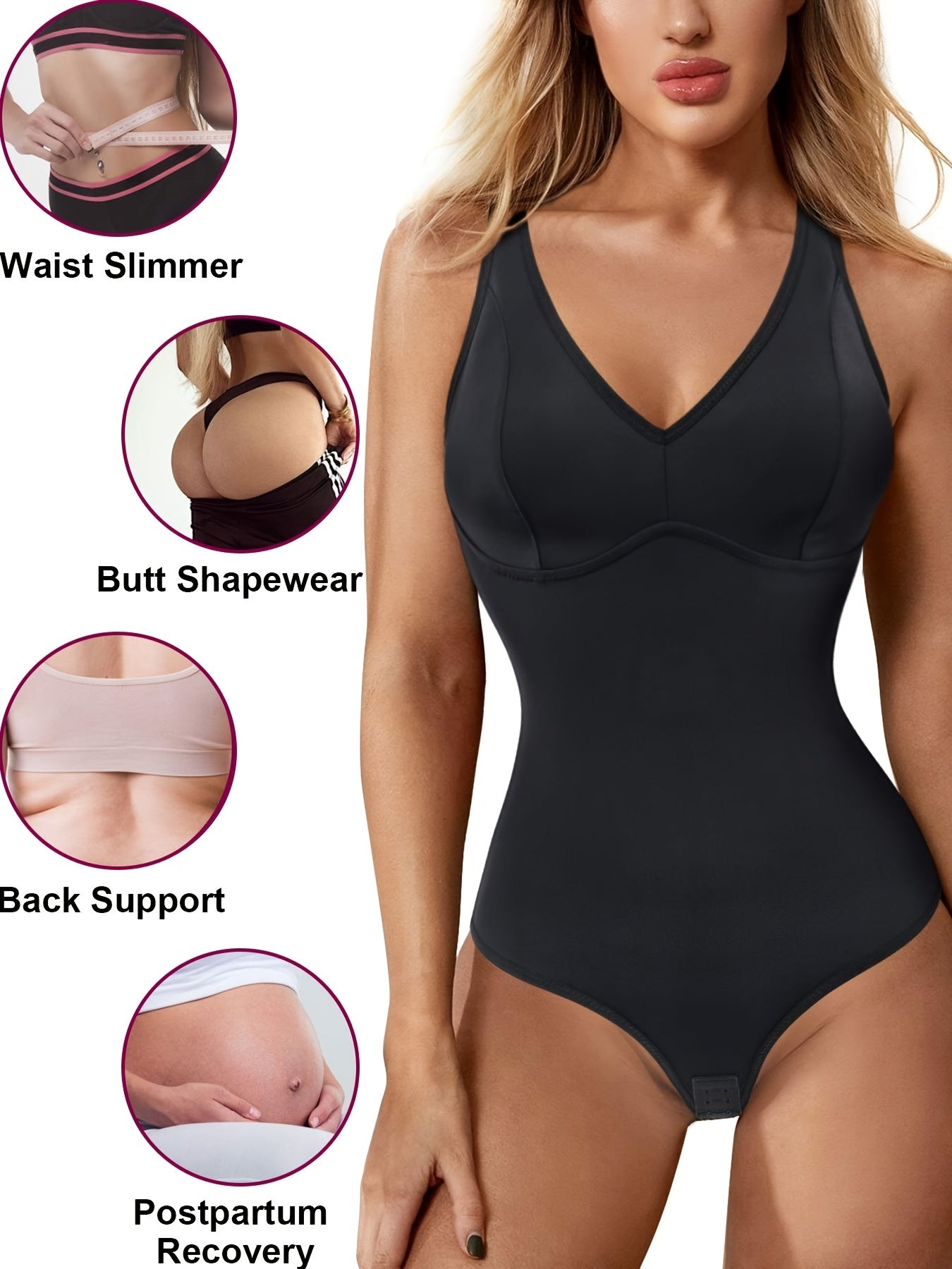 Curve-Emphasized Bodysuit Seamless Shapewear Slim Fit