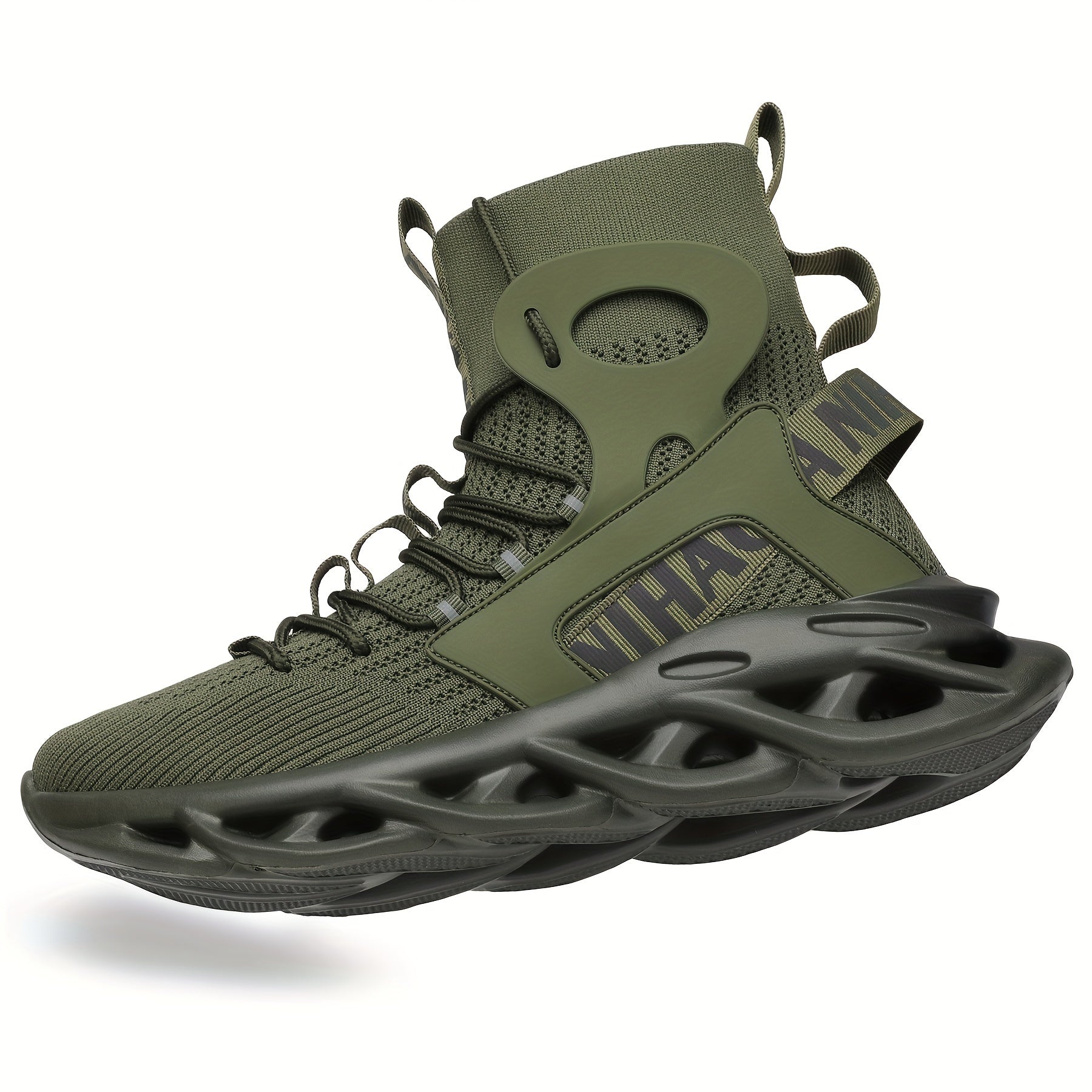 Men's High Top Blade Sneakers for Jogging Tennis Gym