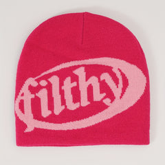 American Retro Couple Style Embroidery Knitted Coldproof Hat Autumn Winter Beani