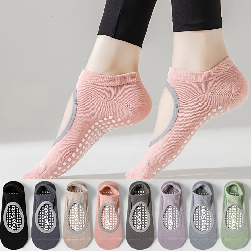 Women's Backless Yoga Socks Non slip Sports Socks With Extra Grips