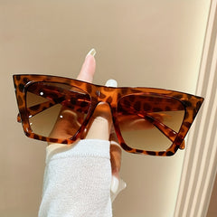 Square Cat Eye Sunglasses UV400 Sun Shades for Beach Travel