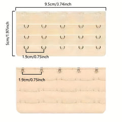 5pcs Bra Strap Extenders 5 Hooks Adjustable Band Women's Lingerie Accessories