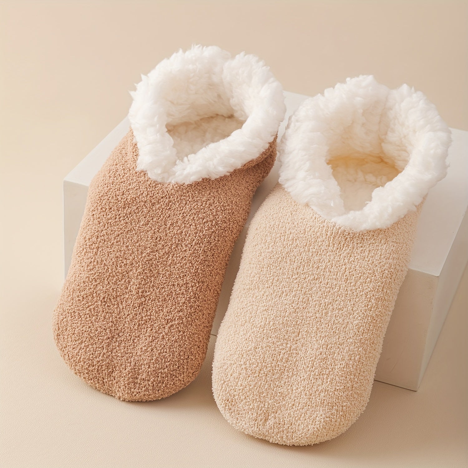 Plush Ankle Socks Women's Stockings Soft & Warm Low Cut Hosiery