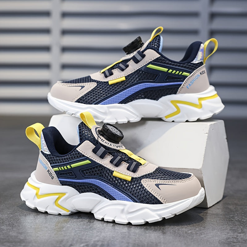 Boys Casual Mesh Sneakers Lightweight Breathable Anti Slip Outdoor Shoes