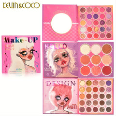 3-Layered Eyeshadow Palette with Matte, Pearl and Earth Tones