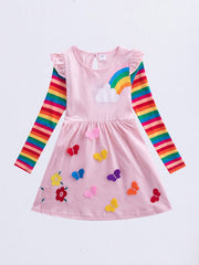 Cartoon Anime Long Sleeve Red Princess Dress