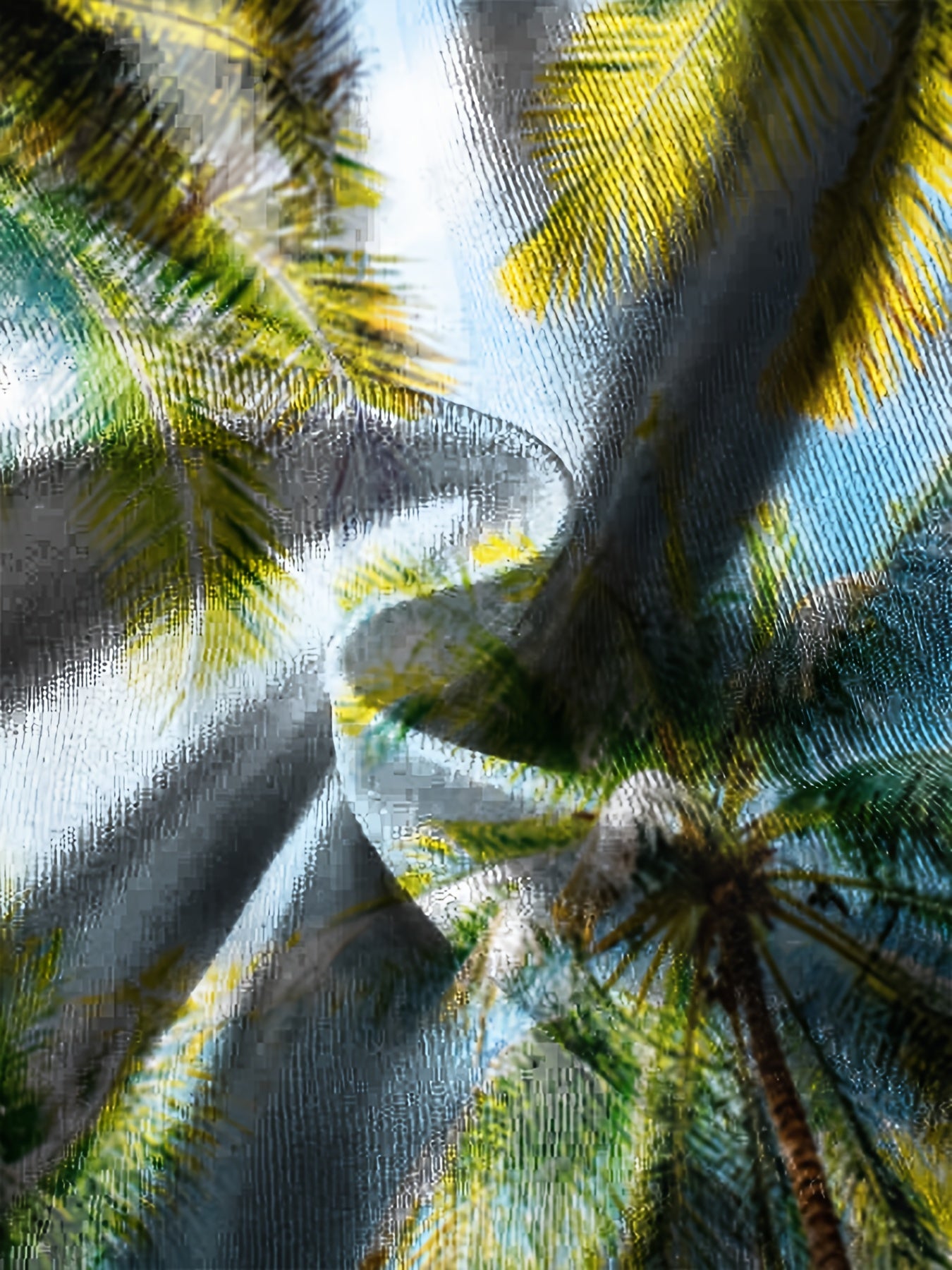 Coconut Tree Print Kid's Sweatshirt Long Sleeve Top