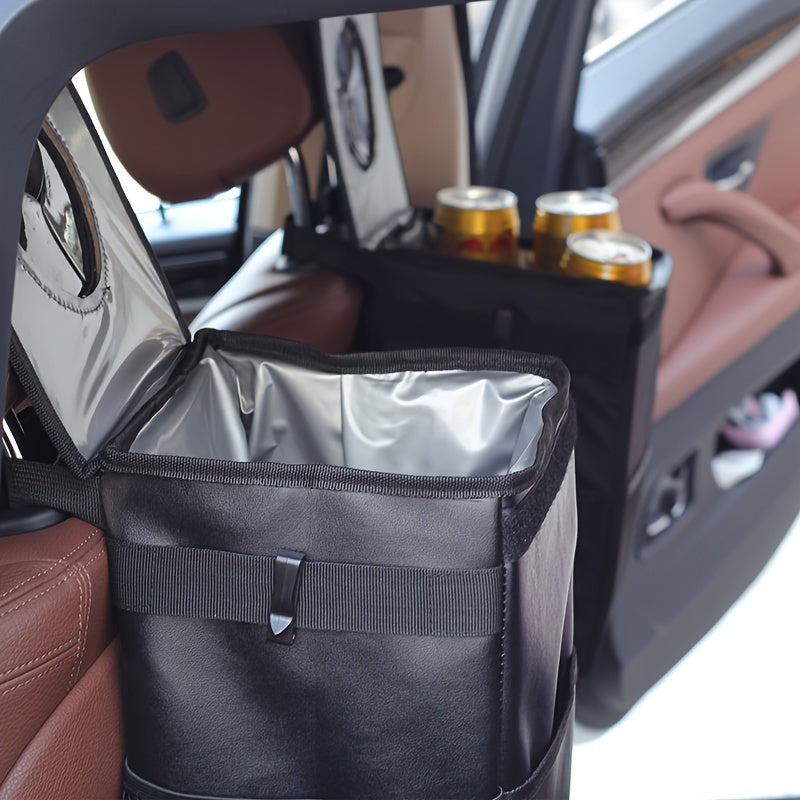 Foldable Waterproof Car Garbage Bin Car Trash Bag Car Interior Supplies