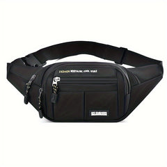 Men's Waist Pack Oxford Cloth Sports Chest Bag Large Capacity Crossbody Backpack