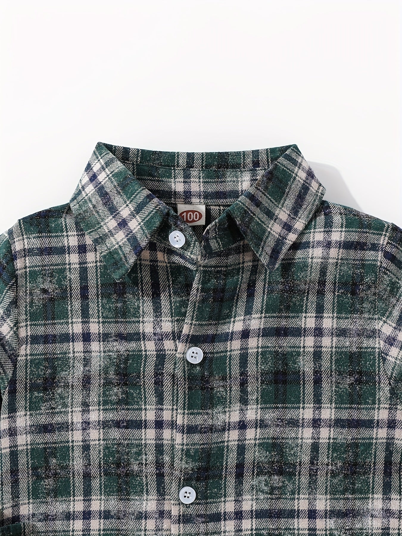 Boys Plaid Shirts Long Sleeve Button Down Tops Spring Fall Outwear