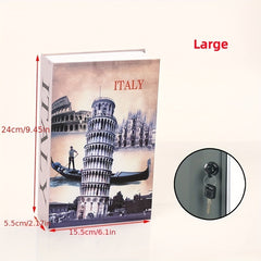 Book Money Box with Key Lock