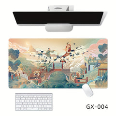 Large Chinese Style Rubber Mouse Pad Non-slip Table Mat
