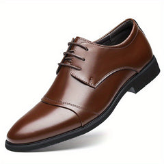 Men's Derby Shoes Lace up Front Dress Shoes For Men Business Formal Wedding Tie