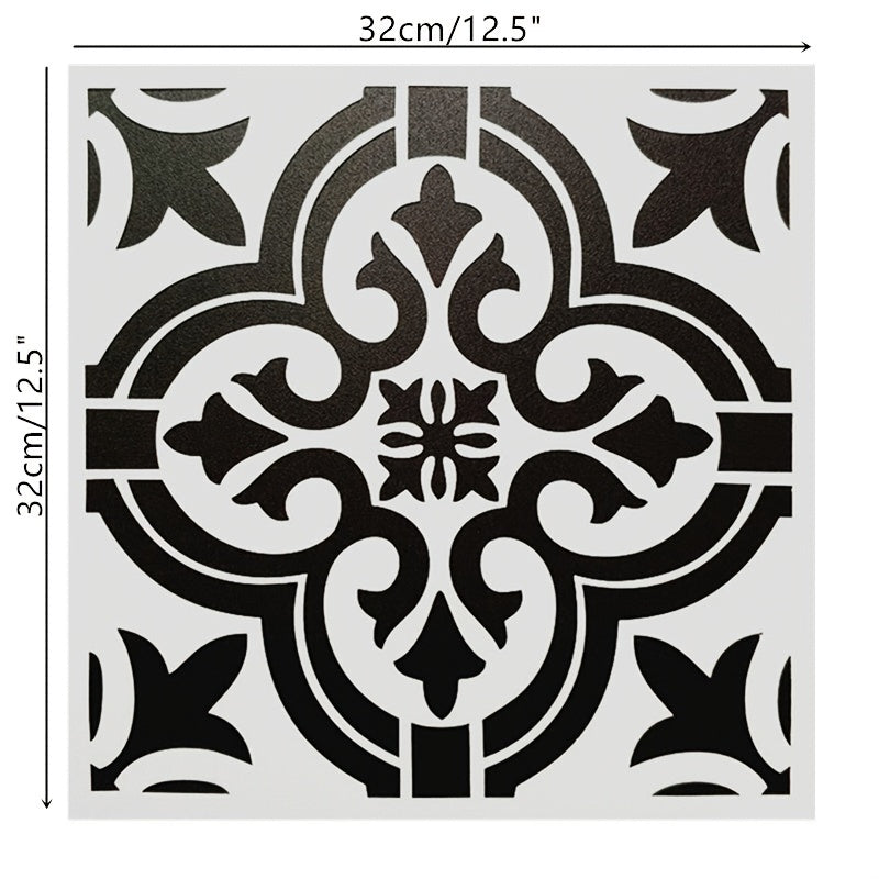 12.5" Stencil Template for DIY Painting Floor Furniture Decor