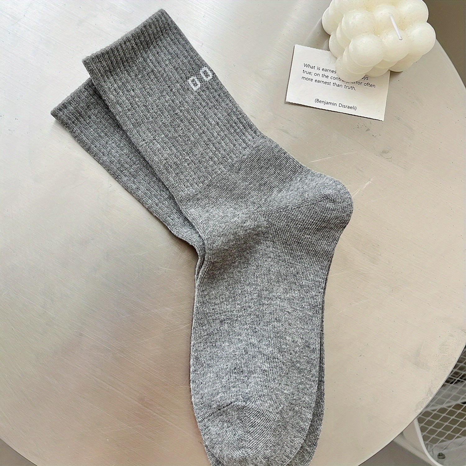 Letter Print Socks Mid Tube Women's Stockings