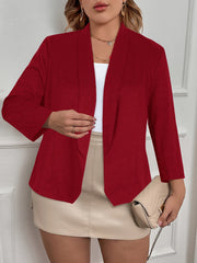 Casual Blazer Solid Long Sleeve Workwear Blazer